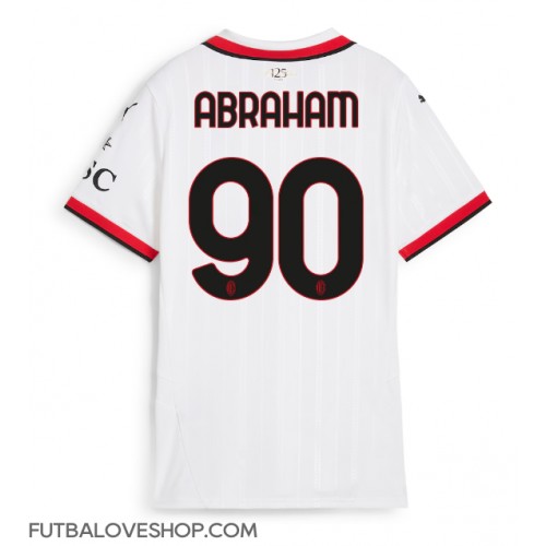 Dres AC Milan Tammy Abraham #90 Preč pre Ženy 2024-25 Krátky Rukáv